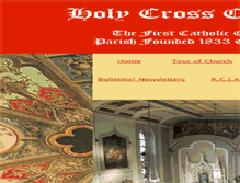 Tablet Screenshot of holycrosscatholic.com