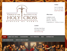 Tablet Screenshot of holycrosscatholic.org